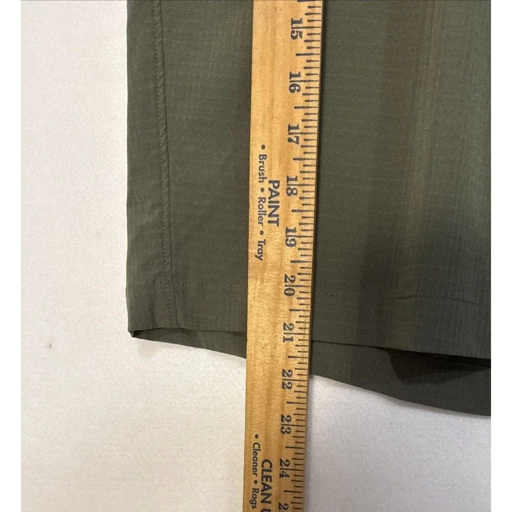 Greg Norman Mens Performance Golf Shorts 40 Olive Green Stretch Moisture Wicking